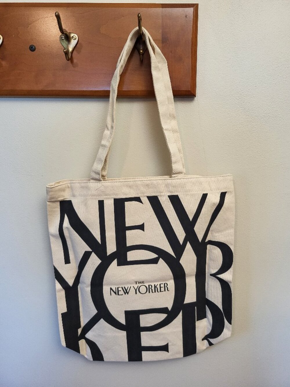The New Yorker canvas tote bag